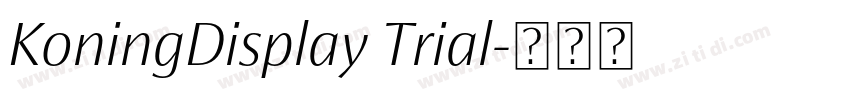 KoningDisplay Trial字体转换